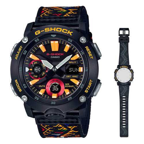 Японские наручные часы Casio G-SHOCK GA-2000BT-1AER с хронографом в Levis