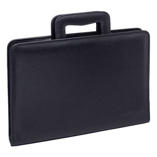 Папка для документов кожаная Lakestone Elton 961007M/BL черная в Levis