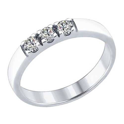 Кольцо женское SOKOLOV из серебра со Swarovski Zirconia 89010059 р.17 в Levis