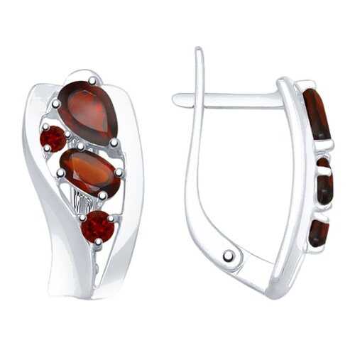 Серьги SOKOLOV из серебра с гранатами 92021844 в Levis