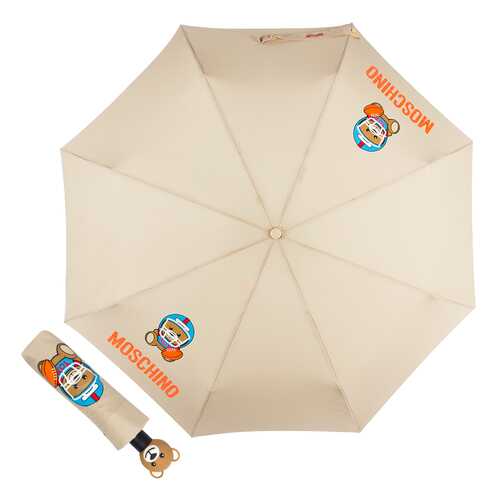 Зонт складной Moschino 8053-OCD US Football Bear Beige в Levis
