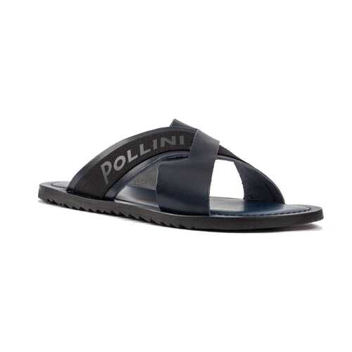 Шлепанцы мужские Pollini SB28021GOAUK0753 синие 44 RU в Levis