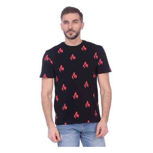 Футболка мужская Modis M201M00259 черная 54 RU в Levis