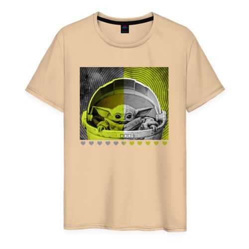 Футболка мужская ВсеМайки 2147267 бежевая XXXL в Levis