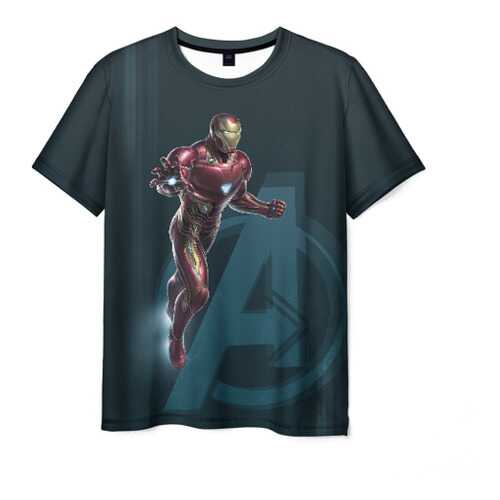 Футболка мужская ВсеМайки Iron Man черная 4XL в Levis