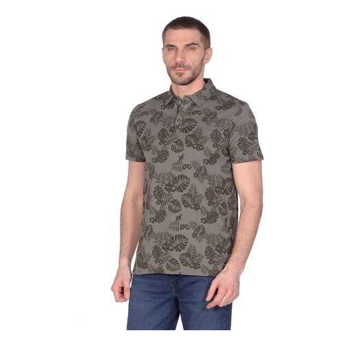 Футболка-поло мужская Modis M201M00503 зеленая 54 RU в Levis