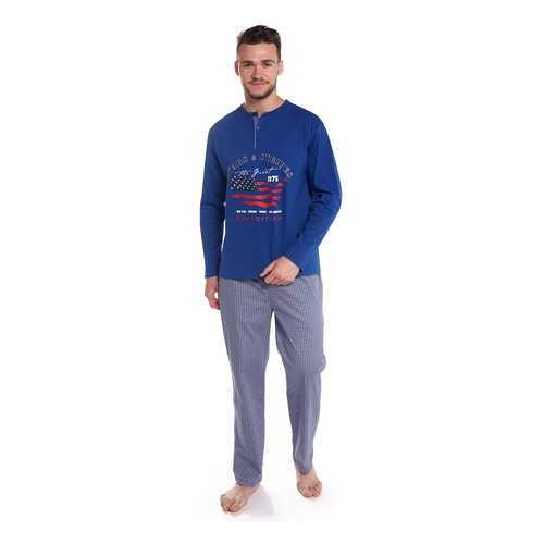 Пижама мужская Sis PJ1015 синяя XL в Levis