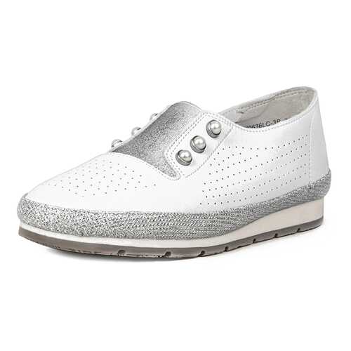Слипоны женские Alessio Nesca K0636LC-3 белые 41 RU в Levis