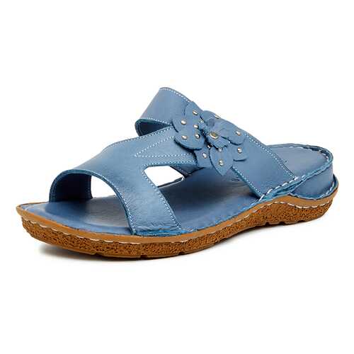 Шлепанцы женские Alessio Nesca Comfort 710018219 голубые 40 RU в Levis