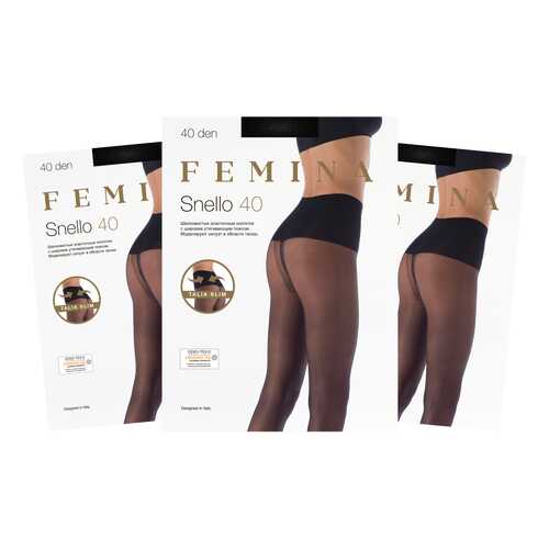 Колготки женские FM Snello 40 den nero 2/S (набор 3 шт.) в Levis