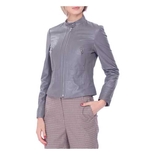Кожаная куртка женская LUSIO AF18-050004 серая XS в Levis