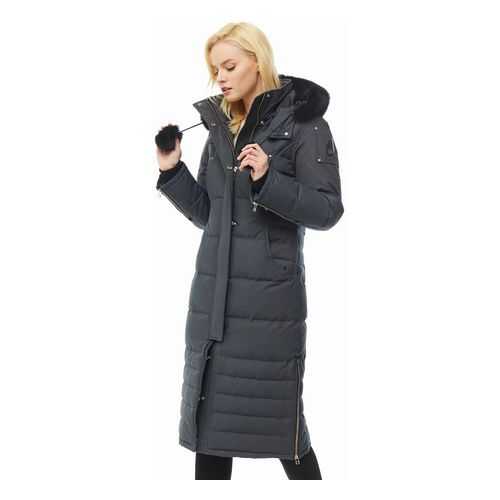 Пуховик женский Moose Knuckles MK4660LLP серый M в Levis