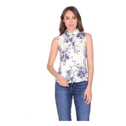 Блуза женская Modis M201W01121 белая 50 RU в Levis