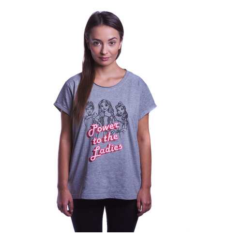 Футболка женская Good Loot Disney Princess серая S в Levis