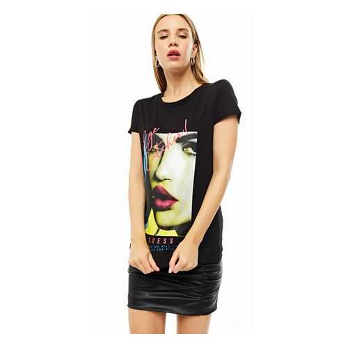 Футболка женская Guess W0YI50-JA900 черная XS в Levis