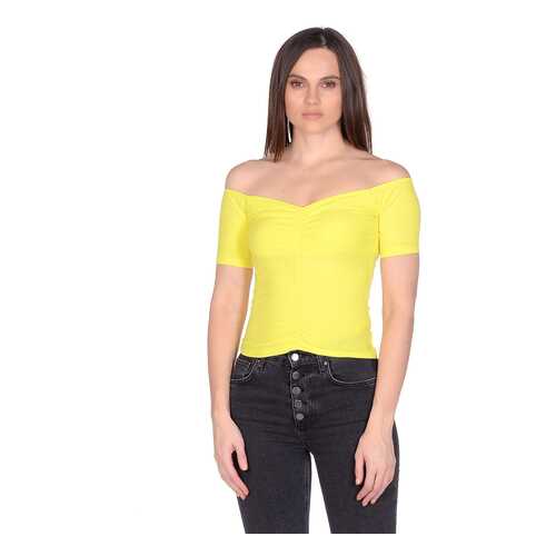 Футболка женская Modis M201W00646 желтая 40/ 42 RU в Levis