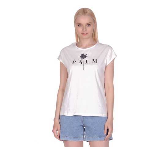 Футболка женская Modis M201W00996 белая 46/ 48 RU в Levis