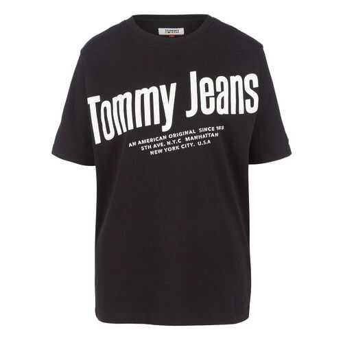 Футболка женская Tommy Jeans DW0DW08037 BDS черная XXS в Levis