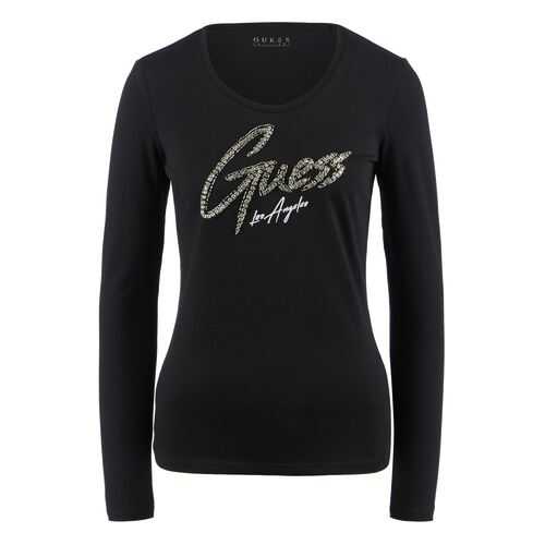 Лонгслив женский Guess W0YI65-JA900 черный S в Levis