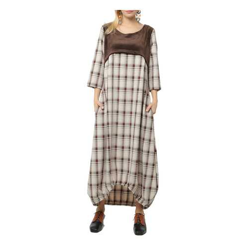 Платье женское LISA BOHO DIANA 190326 коричневое 52 EU в Levis